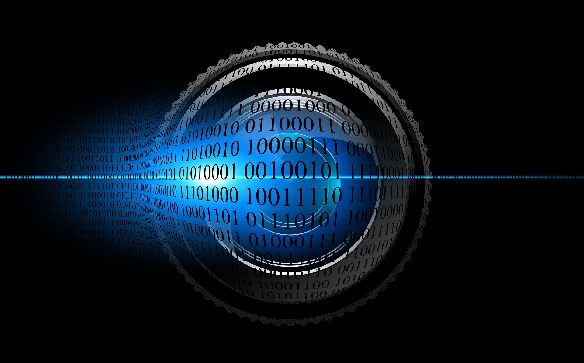 Digital Lens Binary Numbers